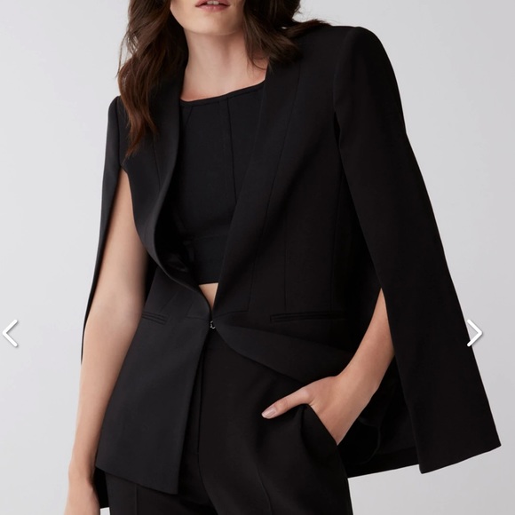 New with Tags BCBG Maxazria Cape Jacket Blazer - Picture 3 of 9